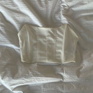 White corset top